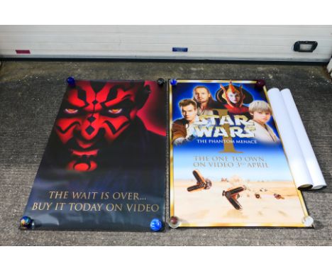Star Wars - A group of five unused Star Wars 1991 Phantom Menace Pre-Release Advertising Posters. Posters appear to be in Ver