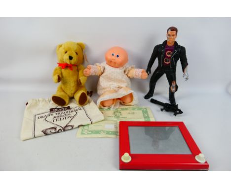 Dean's Co - Cabbage Patch - Kenner - A Dean's London Gold traditional jointed wool and mohair teddy bear with original tag an