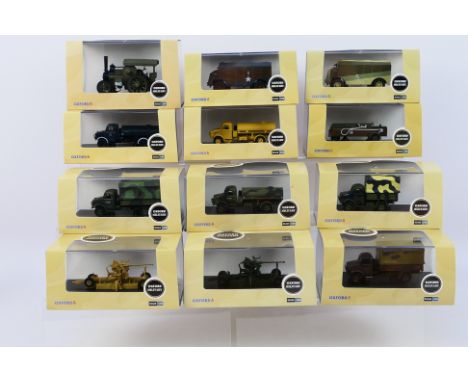 Oxford - Diecast - 12 1/76 scale Diecast vehicles from the Military range to include 76FOW003 Fowler B6 Locomotion WWI France