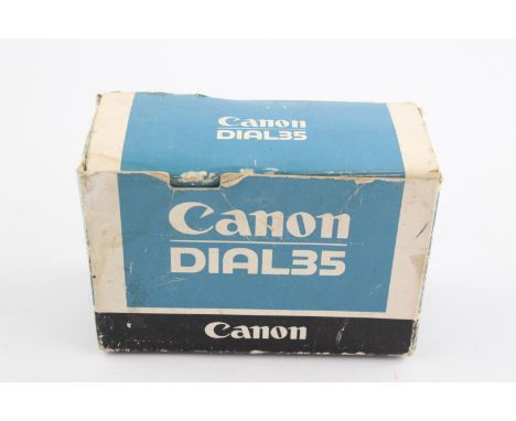 Canon Dial 35 Half Frame Film Camera Canon SE 28mm F/2.8 Lens Original Case &amp; Box  Sold as UNTESTED Please see photograph