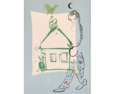 After Marc Chagall (1887-1985) French, 'House in my Village, Lithograph, circa 1960, 12.5" x 9.5" (32 x 24 cm).