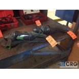 Lot of (2) Hitachi UVP heavy duty right angle grinders