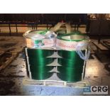 Lot of (15) rolls 3/4 inch plastic strapping