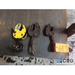 Lot of (3) steel sheet lifting clamps