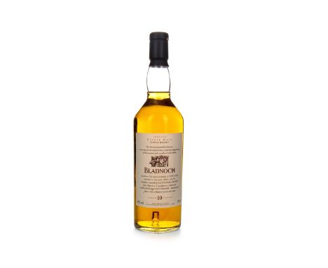 BLADNOCH AGED 10 YEARS FLORA &amp; FAUNA Single Malt Scotch Whisky 70cl, 43% volume.