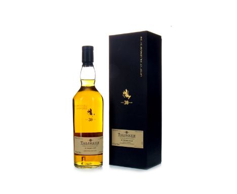 TALISKER AGED 30 YEARS 2009 RELEASE Single Malt Scotch Whisky Bottled 2009, bottle no. 2871 of 3000. 70cl, 53.1% volume, in b