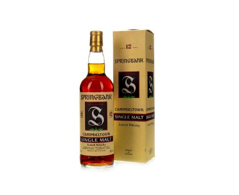 SPRINGBANK AGED 12 YEARS Single Malt Scotch Whisky 70cl, 46% volume, in carton.