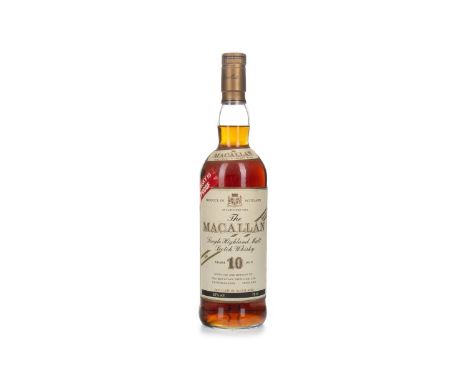 MACALLAN 10 YEARS OLD 100 PROOF Single Malt Scotch Whisky Matured in sherry wood. 75cl, 57% volume.