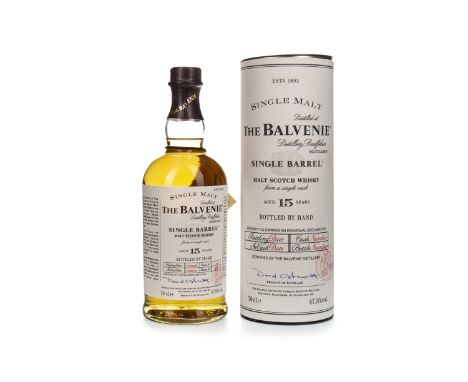 BALVENIE 1991 SINGLE BARREL AGED 15 YEARS Single Malt Scotch Whisky Distilled 19 January 1991, matured in cask no. 422, bottl
