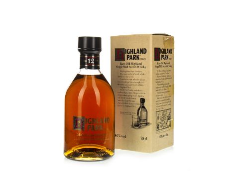 HIGHLAND PARK 12 YEARS OLD Single Malt Scotch Whisky 75cl, 40% volume, in carton.