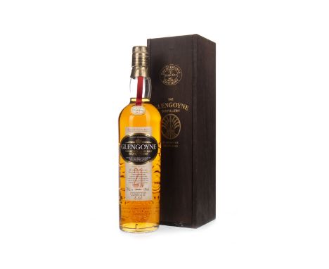 GLENGOYNE 21 YEARS OLD Single Malt Scotch Whisky 70cl, 43% volume, in wooden box.