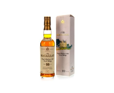 MACALLAN 10 YEARS OLD - 35CL Single Malt Scotch Whisky Matured in sherry wood. 35cl, 40% volume, in carton.