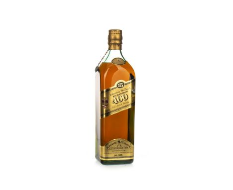JOHNNIE WALKER KILMARNOCK 400 AGED 15 YEARS Blended Scotch Whisky. Bottled to celebrate the 400th anniversary of the granting