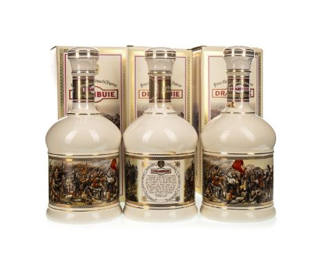 DRAMBUIE 1745 DECANTER (3) Scotch Whisky Liqueur 750ml, 40% volume, in carton. Three bottles.