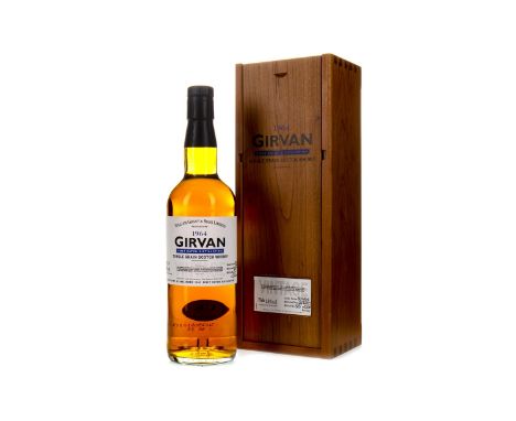 GIRVAN 1964 FIRST BATCH DISTILLATION Single Grain Scotch Whisky Cask filled 30 April 1964, bottled 10 October 2001, bottle no