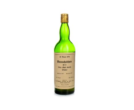 BUNNAHABHAIN 1947 28 YEARS OLD - LOW FILL Single Malt Scotch Whisky Bottled by Matthew Gloag &amp; Son Ltd in 1975. 26 2/3 fl