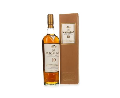 MACALLAN 10 YEARS OLD| Single Malt Scotch Whisky Matured in sherry casks. 700ml, 40% volume, in carton.