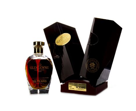 GLENGOYNE 35 YEARS OLD Single Malt Scotch Whisky Decanter no. 265 of 500. 70cl, 468% volume, in wooden display box with stopp