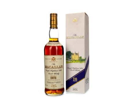 MACALLAN 1976 18 YEARS OLD Single Malt Scotch Whisky Matured in sherry wood, bottled 1994. 70cl, 43% volume, in carton.