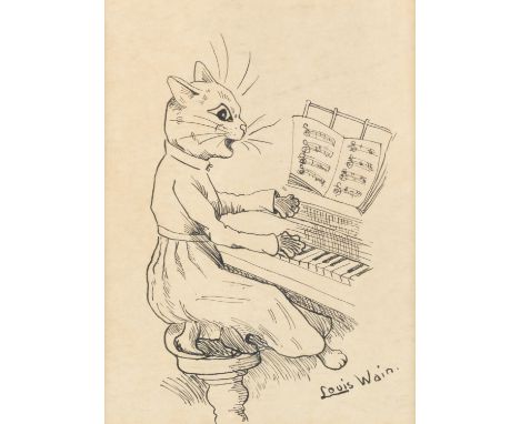 Louis William Wain (British, 1860-1939)I've Got Rhythm signed 'Louis Wain.' (lower right)pen and ink18.5 x 14cm (7 5/16 x 5 1