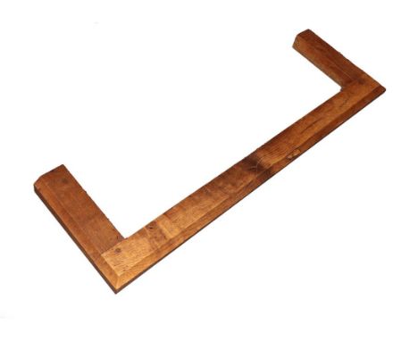 Robert Mouseman Thompson (1876-1955): An English Oak Fender, of plain rectangular form, with carved mouse trademark, external
