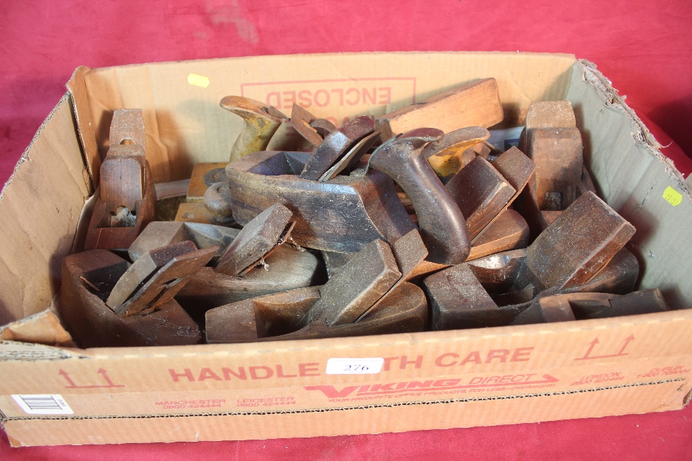 A quantity of various vintage wooden planes