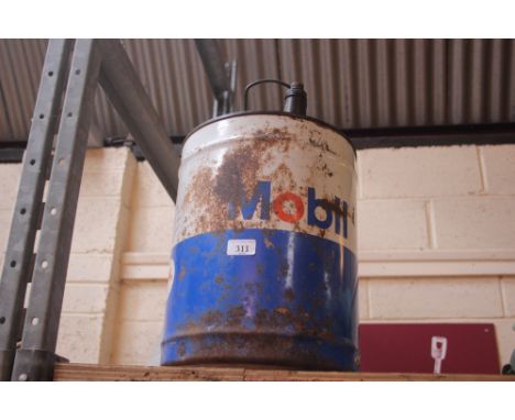 A "Mobil" fuel can
