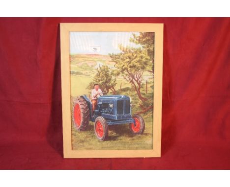 A coloured print of a Fordson Major