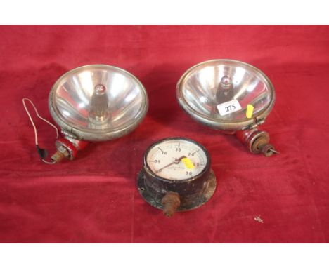 A Budenberg dial and a pair of Lucas head lamps