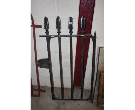 A Victorian cast iron gate 