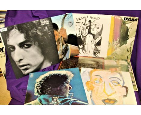 An eight  album lot of Bob Dylan records - mix of original and later pressings - please ask for more details