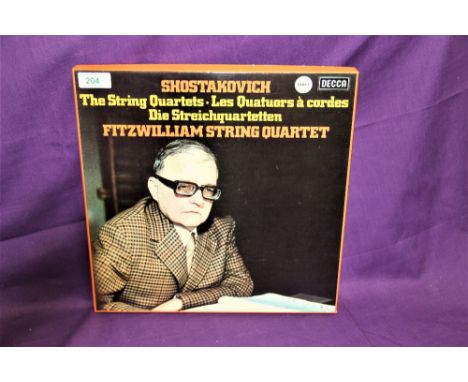A Shostakovich seven album box set on Decca records - hard to find recordings and in VG+ condition with vinyl EX