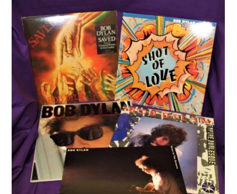 A ten  album lot of Bob Dylan records - mix of original and later pressings - please ask for more details