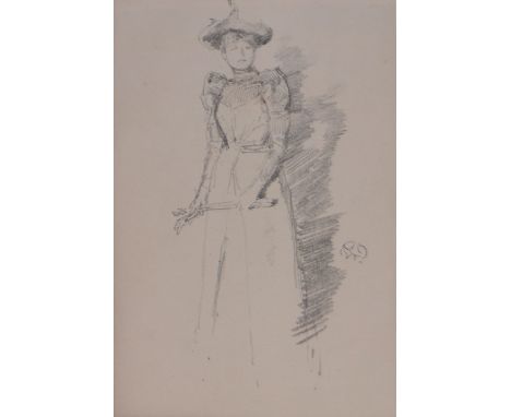 James McNeill Whistler,original lithograph, Gants de Suede 1894, published in the studio, signed in the plate with the butter