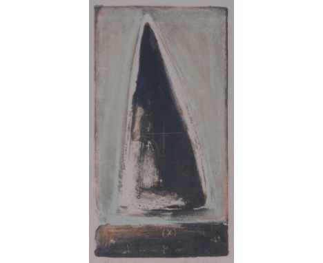 Alf Ertsland (born 1946),lithograph, sail, signed in pencil, image 15" x 8", framed.