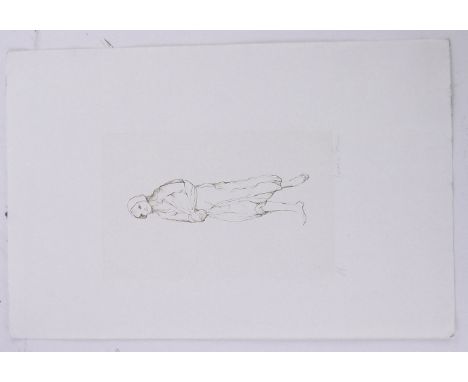 Leonor Fini (1907-1996),etching, young street urchin, signed in pencil, artist proof, plate size 10" x 6.25", unframed.