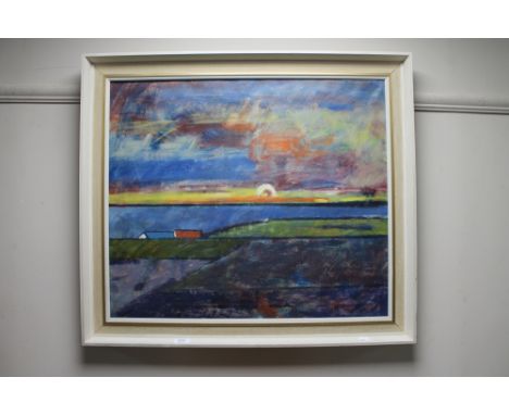 Continental school - Seascape, oil on canvas.
