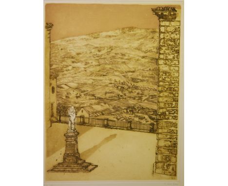 RICHARD BEER (1928 - 2017) - 'Ca Rezzonico, Venice', lithograph, signed in pencil, artist's proof, unframed, 77cm x 41cm, als