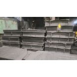 large quantity of molding flasks inside and outside, various sizes [Loc. Melting/Pouring/Yard]