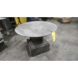 36 in. diameter jolt table [Loc. Production]