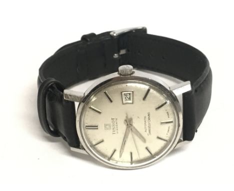 A Tissot Visodate Automatic Seastar Seven watch, seen working. This lot cannot be posted