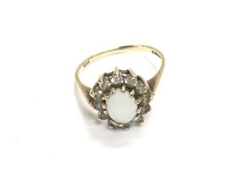 A 9ct gold ring set with Opal. Size N and total weight 2.12g Postage A