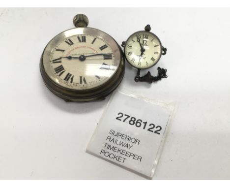 Pocket watch and fob globe watch. Postage category A.
