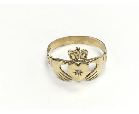 A 9ct gold ring size W 1/2 and 2.73g