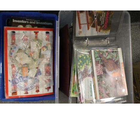 TWO BOXES OF ASSORTED STAMPS AND FIRST DAY COVERS ETC. 