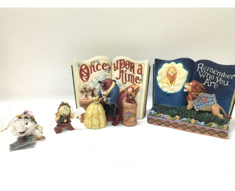 Boxed Disney Traditions Showcase Collection Storybook ceramic figures groups. Figures including 4031483 Love Endures, 6001269