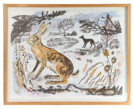 The First Snow of Winter' signed, dated '05 and numbered 36/75 in pencil, colour lithograph 62 x 80cm (24.5in x 31.5in).