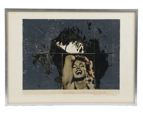 Michael Rothenstein (1908-1993)&nbsp;Cartier Bresson on Marilyn Monroe signed and numbered 33/50 in pencil, screenprint 45 x 