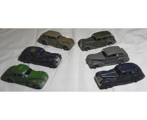 DINKY - 6 PRE WAR CARS 