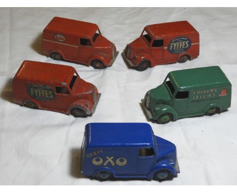 DINKY - 5 TROJAN ADVERTISING VANS 